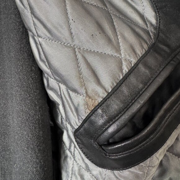 Sean Jean Vintage Men's Full Zip Leather Bomber Jacket Size XXL - Picture 6 of 13